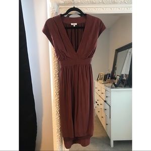 WILFRED BROWN DRESS 100% Viscose